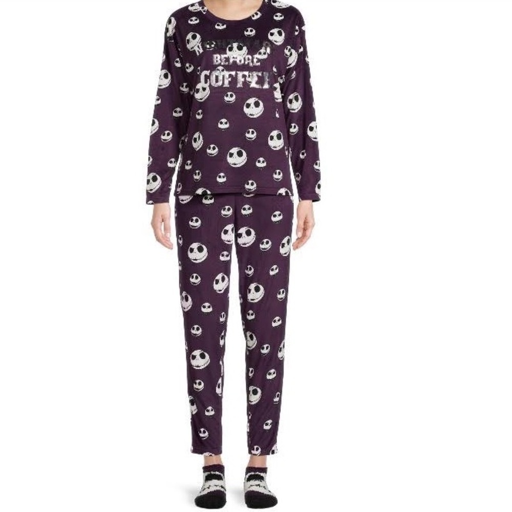 Disney Nightmare Before Christmas ‘Nightmare Before Coffee’ PJ Set - Size Large